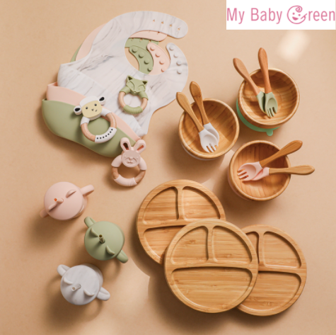 Set repas bébé - 7 pièces – My Baby Green