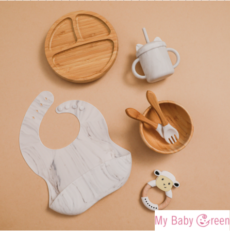 Set repas bébé - 7 pièces – My Baby Green